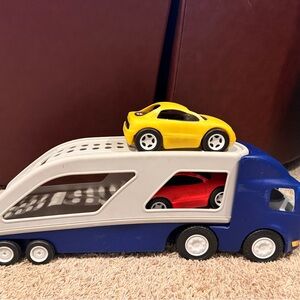 Vintage Little Tikes Car Carrier Semi Truck